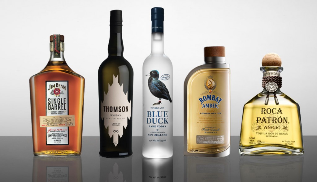 Alcohol-Lineup-Bombay-Sapphire-Blue-Duck-Jim-Beam-Patron-Thomson