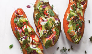 FULLY LOADED BAKED SWEET POTATO