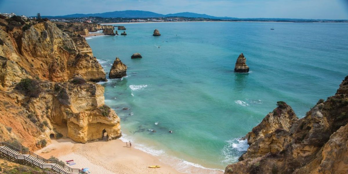 Portugal Lagos Beach Rock Formations