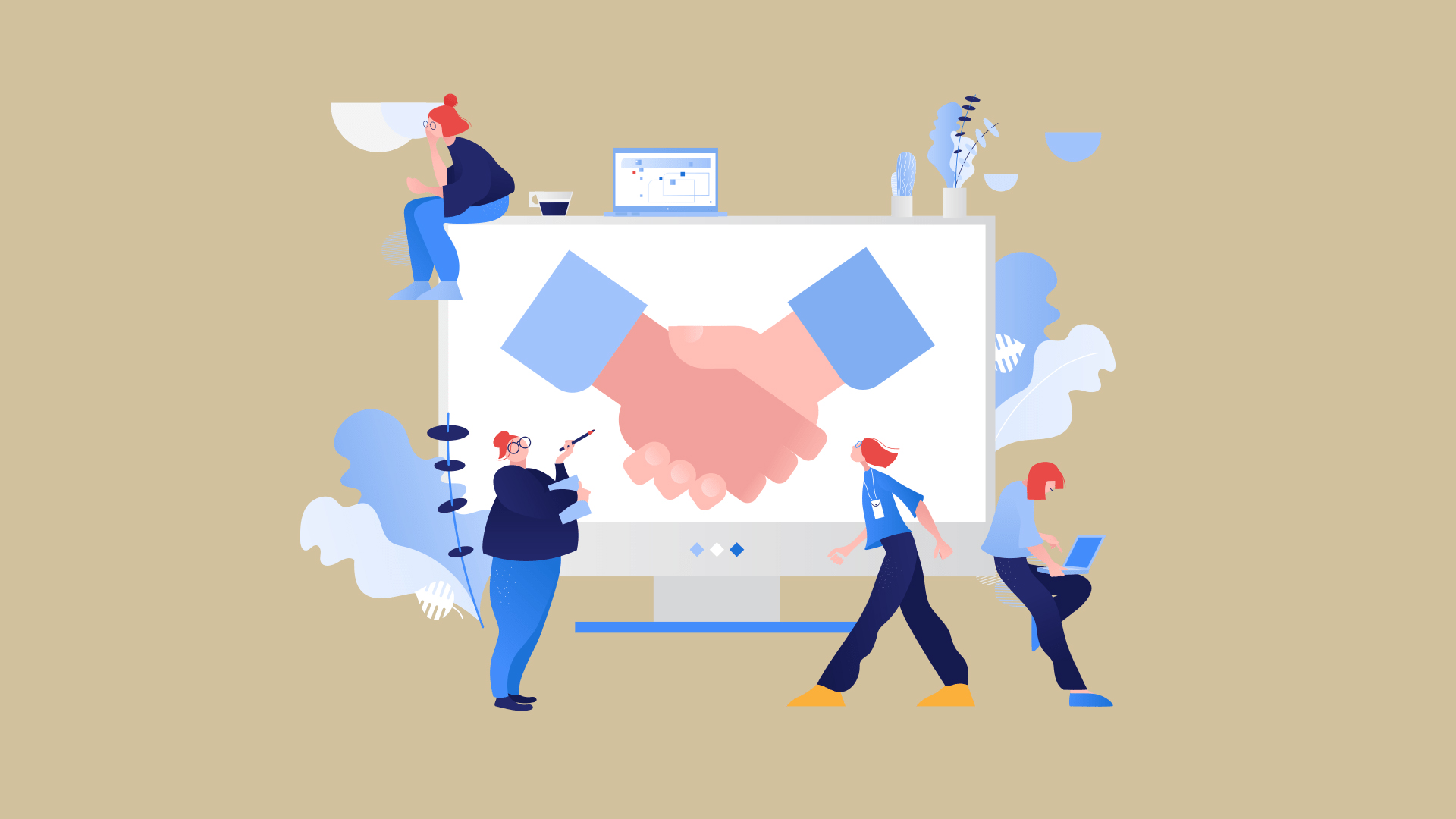 computers m2woman-running-business-prioritise