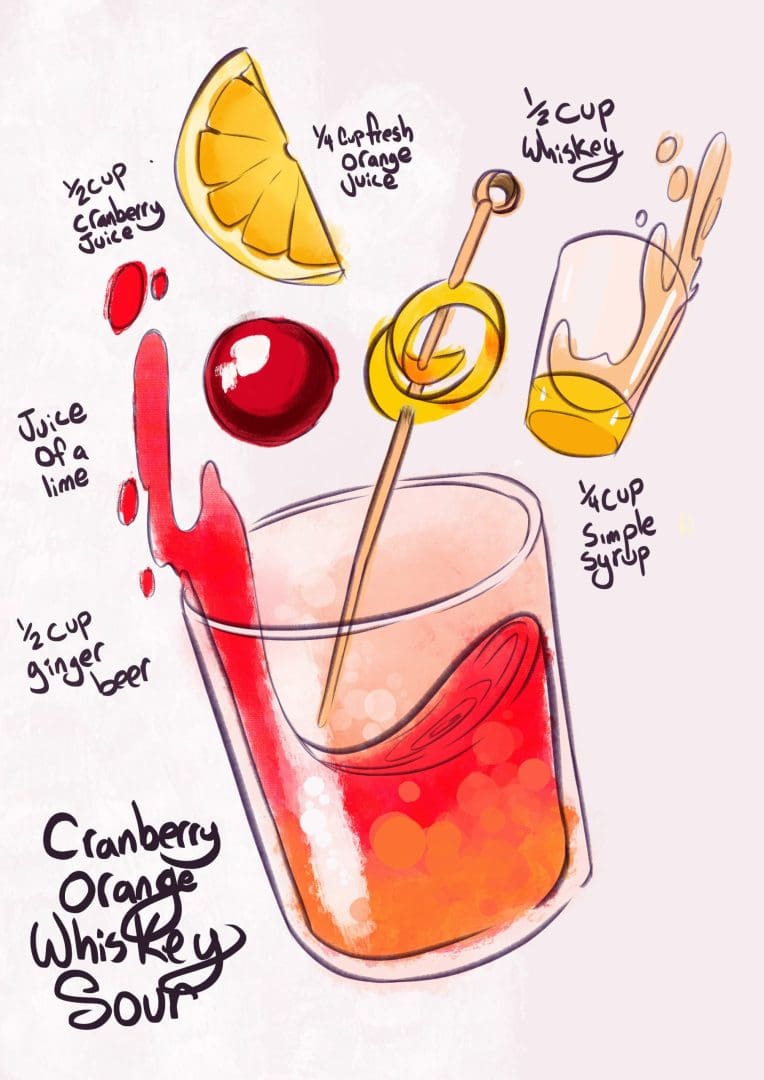 Kick Off 2022 With This Tasty Cranberry Orange Whisky Sour M2woman