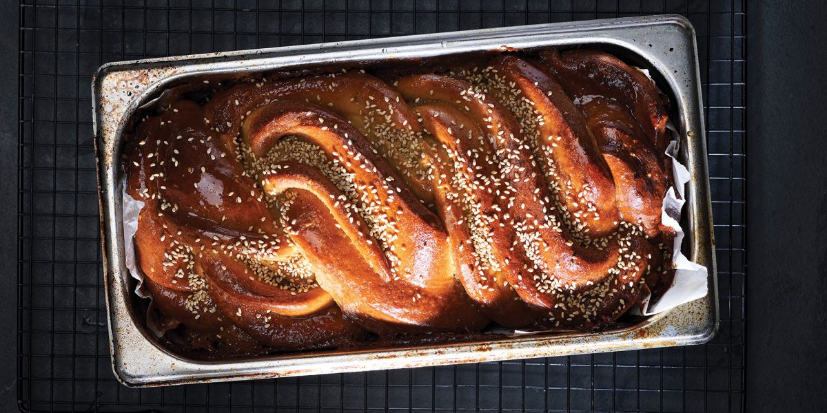 M2woman.com - Tahini and Honey Babka Loaf